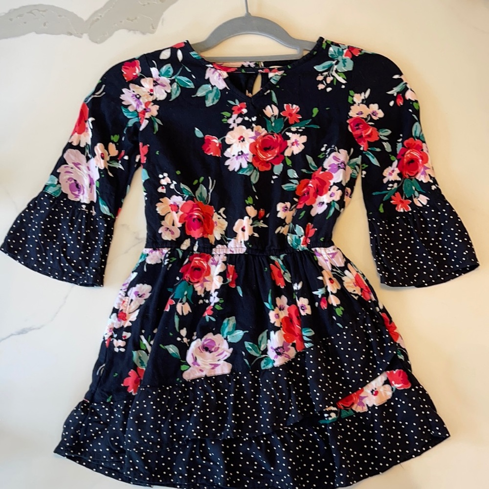Abercrombie girls flowered dress 7/8